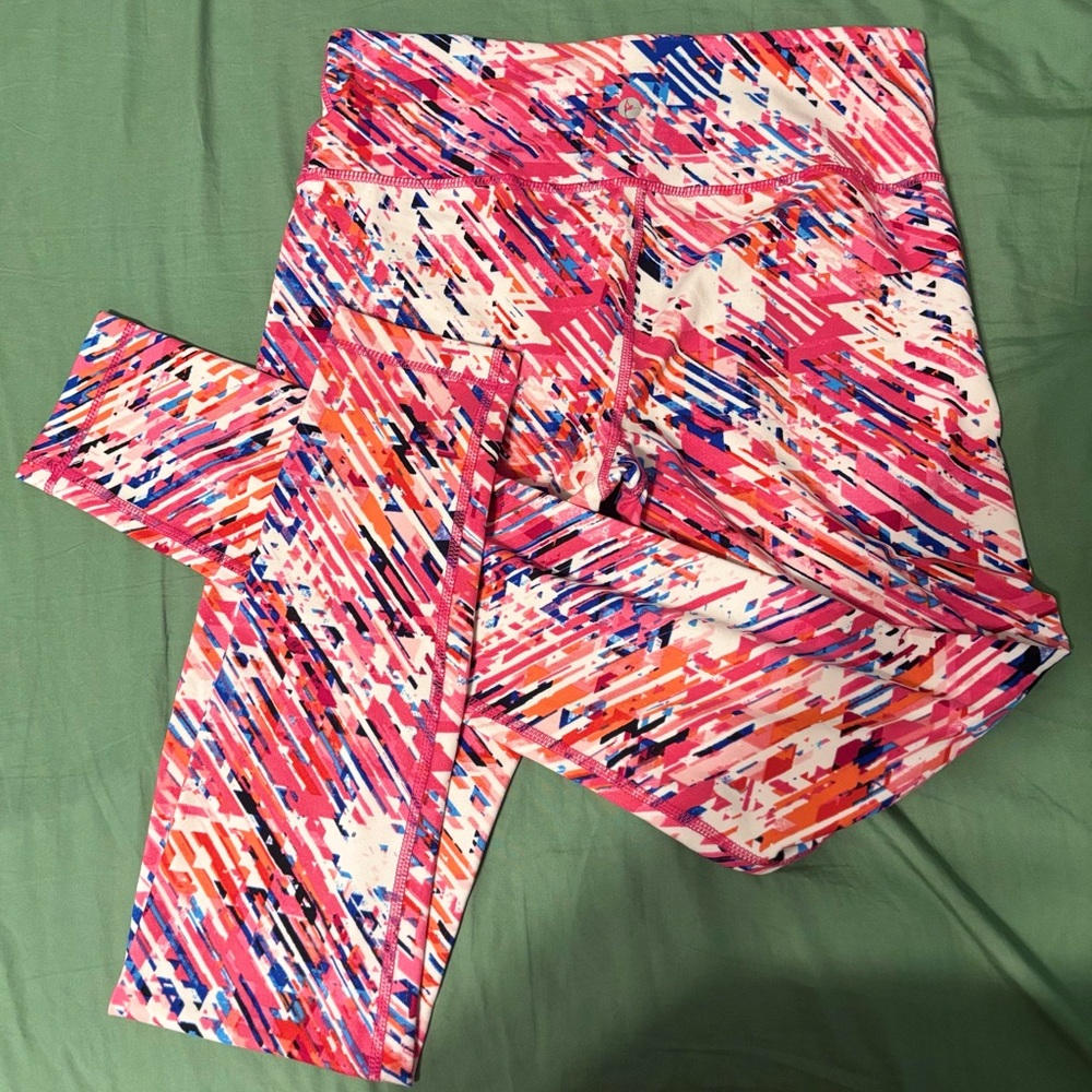 Women’s Colorful Abstract Print Workout Leggings